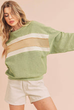Load image into Gallery viewer, Winnie Sweatshirt: White/Heather Gray/Sky
