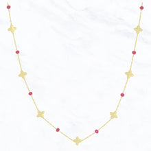 Load image into Gallery viewer, Clover Necklace: White
