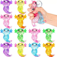 Load image into Gallery viewer, Glitter Axolotl Squishy: Color will be random
