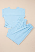 Load image into Gallery viewer, PRETTY BASH Solid Cropped Tank Top &amp; Pants Set: Yellow Cream / L
