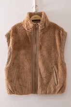 Load image into Gallery viewer, NJ90484-Cozy Sherpa Puffer Vest: SAGE / S-M-L/2-2-2
