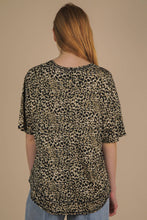 Load image into Gallery viewer, Oversized Leopard Printed Knit Top: MOCHA
