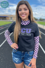 Load image into Gallery viewer, Pep Rally Mesh Top Purple

