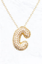 Load image into Gallery viewer, Bubble Initial Necklace: A
