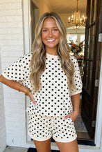 Load image into Gallery viewer, LAS-LIVE Polka Dot Print Top Drawstring Shorts Set (S-XL): Green / Missy / XL

