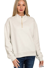 Load image into Gallery viewer, Fleece Half Zip Sweatshirt
