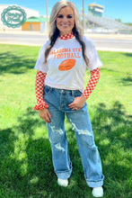 Load image into Gallery viewer, Pep Rally Mesh Top Orange
