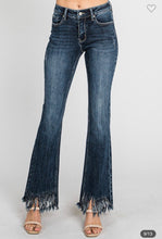 Load image into Gallery viewer, Petra Mid Rise Classic Bootcut with Fringed Hem Jeans SKUPBC
