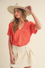Load image into Gallery viewer, Zoie V-Neck Short Sleeve: Ivory / Contemporary

