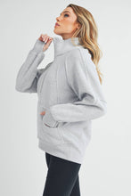 Load image into Gallery viewer, Long Dove Funnel Neck Half Zip: Pink
