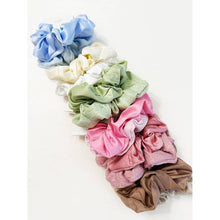 Load image into Gallery viewer, Duo Dull Satin and Textured Pattern Scrunchie Set: MIX COLOR / ONE(12)
