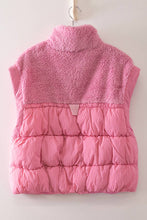 Load image into Gallery viewer, NJ90484-Cozy Sherpa Puffer Vest: SAGE / S-M-L/2-2-2
