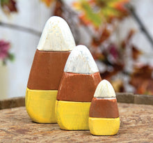 Load image into Gallery viewer, 3/Set, Wooden Candy Corn
