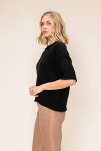 Load image into Gallery viewer, Boxy Crew Neck Knit Top: Olive
