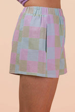 Load image into Gallery viewer, Striped &amp; Checker Boxer Shorts: BLUE STRIPE
