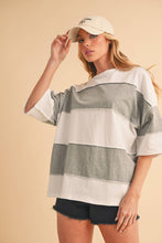 Load image into Gallery viewer, Polly Color Block Top: Salmon Mauve / Contemporary
