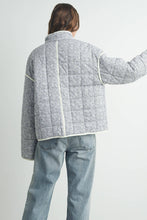 Load image into Gallery viewer, FLOAR QUILTED JACKET WITH LIGHTWEIGHT BOHO PRINT: LAVENDER / IVORY
