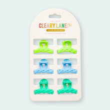 Load image into Gallery viewer, Mini Hair Clip Set | Blue &amp; Green

