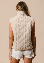 Load image into Gallery viewer, Oatmeal Corduroy Vest
