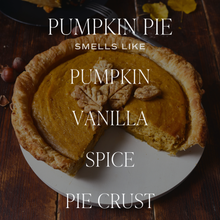 Load image into Gallery viewer, Pumpkin Pie 15 oz Soy Candle - Fall Decor &amp; Gifts
