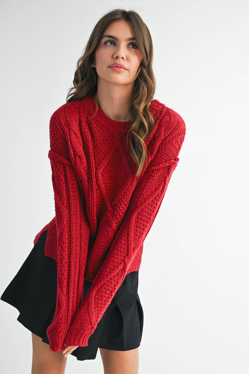 Red Knit Sweater