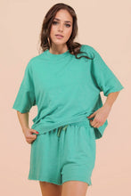 Load image into Gallery viewer, Mineral Washed Knit Casual Top: PINK
