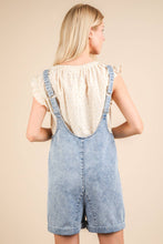Load image into Gallery viewer, Washed Denim Casual Romper: SAGE
