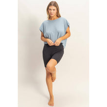 Load image into Gallery viewer, Boxy Crew Neck Top: PINK
