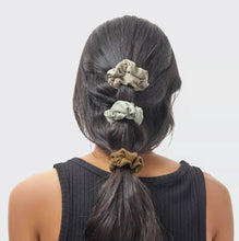 Load image into Gallery viewer, Assorted Textured Scrunchies 5pc Set - Eucalyptus
