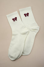 Load image into Gallery viewer, BOW HALF CREW THROWBACK SOCKS | Off White
