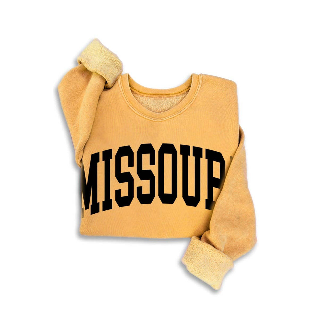 MISSOURI MINERAL SWEATSHIRT: Mineral Mustard