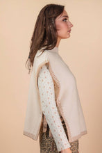 Load image into Gallery viewer, Side Tie Detail Knit Sweater Vest Top: OATMEAL
