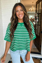 Load image into Gallery viewer, Green Striped Tee
