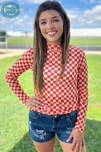 Load image into Gallery viewer, Pep Rally Mesh Top Orange
