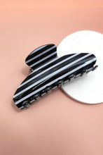 Load image into Gallery viewer, JUMBO STRIPE PLAID OVAL HAIR CLAW CLIPS | PLAID BROWN
