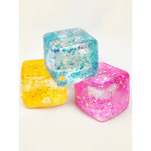 Load image into Gallery viewer, Viral Glitter Ice Cube Squishy Toy: Color Will Be Chosen at Random
