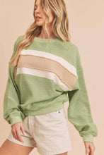 Load image into Gallery viewer, Navy/Ivory/Tan Sweatshirt
