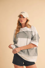Load image into Gallery viewer, Polly Color Block Top: Salmon Mauve / Contemporary
