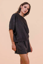 Load image into Gallery viewer, Mineral Washed Knit Casual Top: PINK
