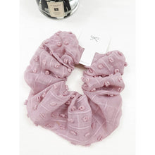 Load image into Gallery viewer, Pompom Textured  Soft Tone Jumbo Scunchie

