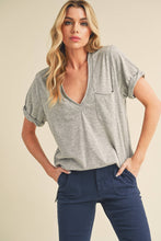 Load image into Gallery viewer, Zoie V-Neck Short Sleeve: Ivory / Contemporary
