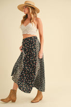 Load image into Gallery viewer, Melanie Skirt: Black Floral
