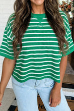 Load image into Gallery viewer, Green Striped Tee
