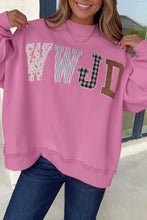 Load image into Gallery viewer, WWJD Embroidered Patch Mock Neck Sweatshirt | S-4X: Gray / L
