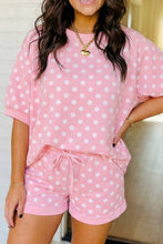 Load image into Gallery viewer, LAS-LIVE Polka Dot Print Top Drawstring Shorts Set (S-XL): Green / Missy / L
