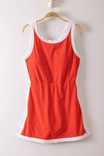 Load image into Gallery viewer, Color Block Activewear Mini Dress W/ Bra Cap: GREEN
