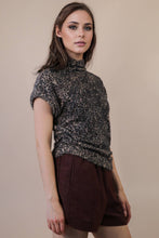 Load image into Gallery viewer, Side Elastic Detail Leopard Soft Knit Vest Top: MOCHA LEOPARD
