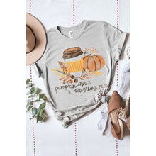 Load image into Gallery viewer, PUMPKIN SPICE WASHED GRAPHIC TEE: TAUPE / M
