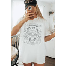 Load image into Gallery viewer, VINTAGE LIMITED EDITION OVERSIZED GRAPHIC TEE: MINERAL CHARCOAL / S-M-L-XL(1-2-2-1)
