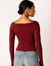 Load image into Gallery viewer, Square Neck Cropped Basic Tee: Dark Grey
